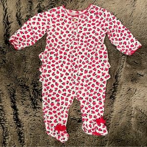 Kate Spade Pink Floral Kids Footie
